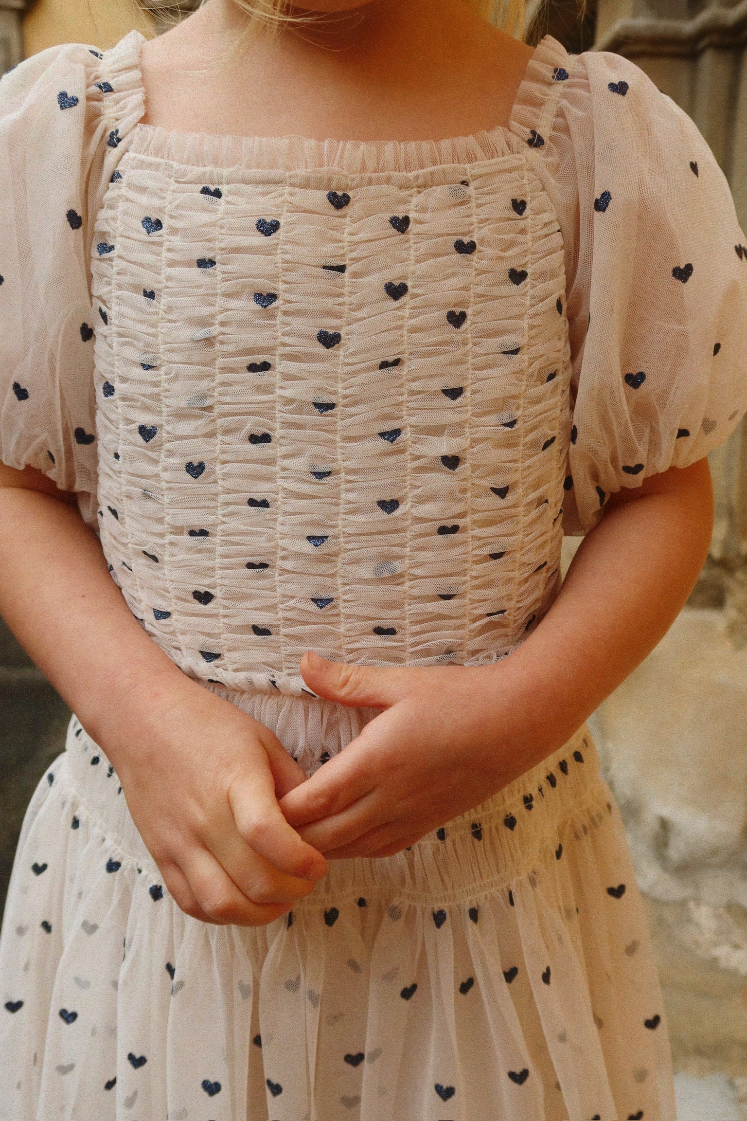 Charlene Kleid coeur navy 5-6 Jahre