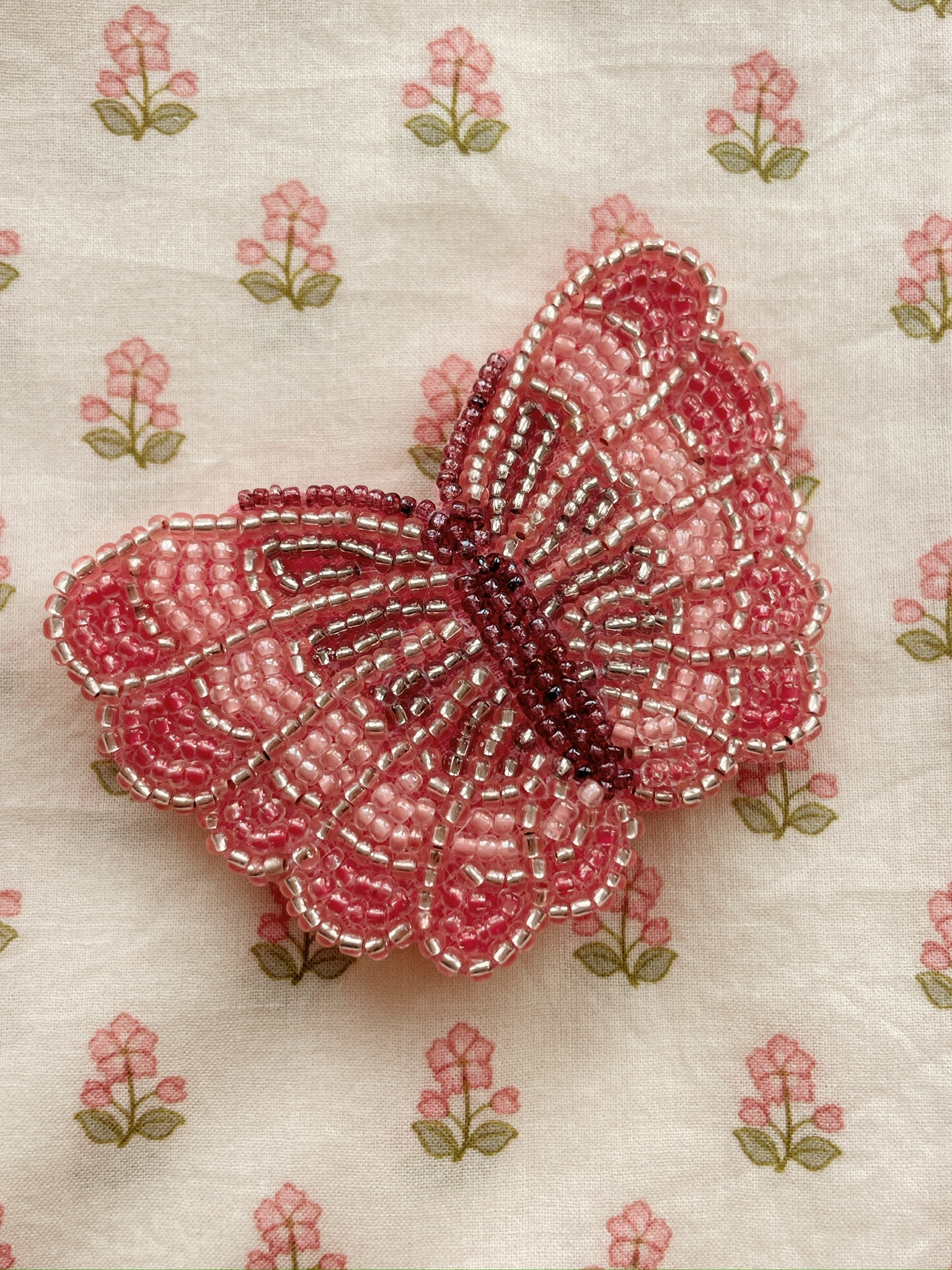 Schmetterling Perlen Haarspange