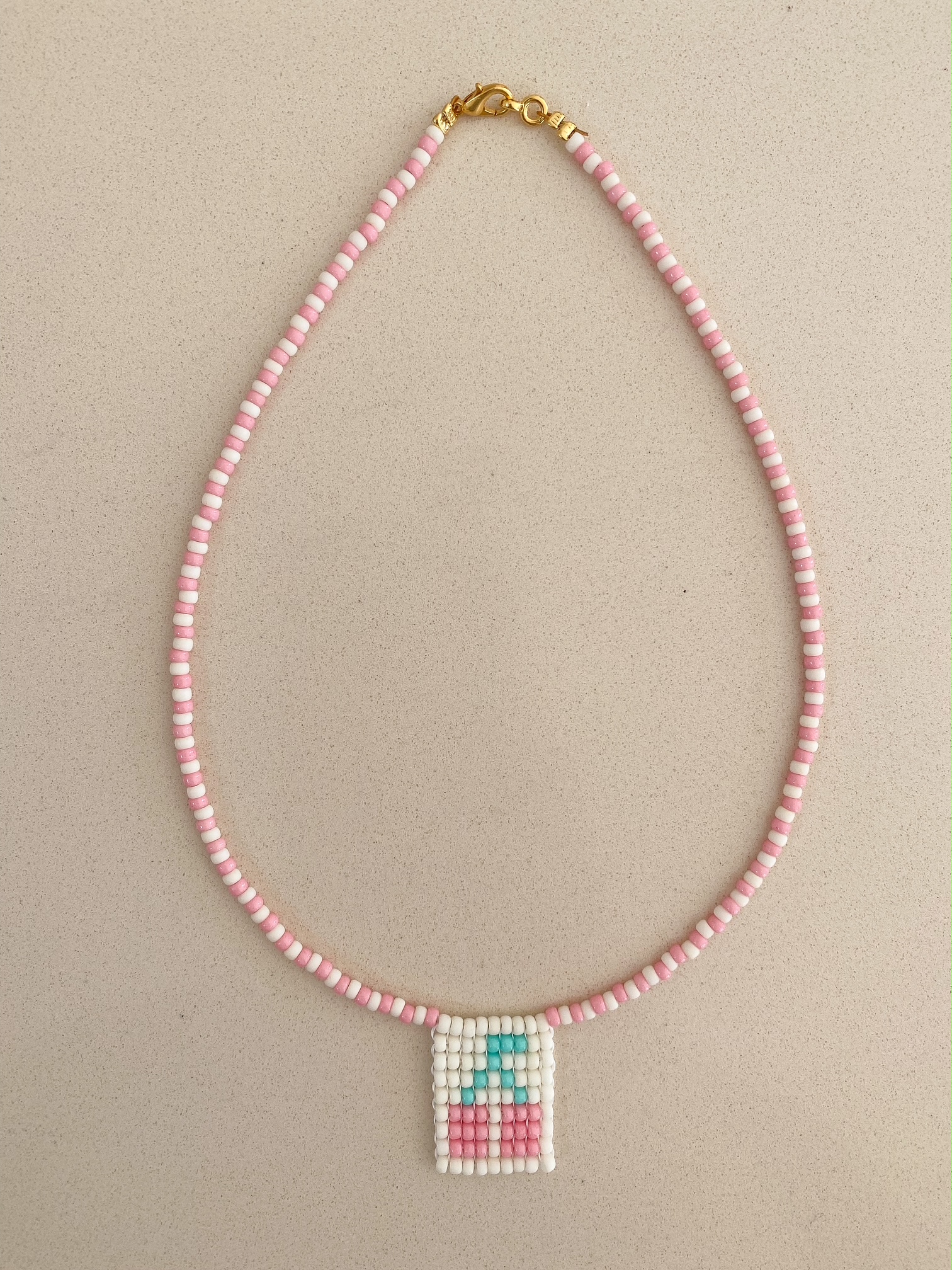 Kette mit Perlenanhänger Kirsche