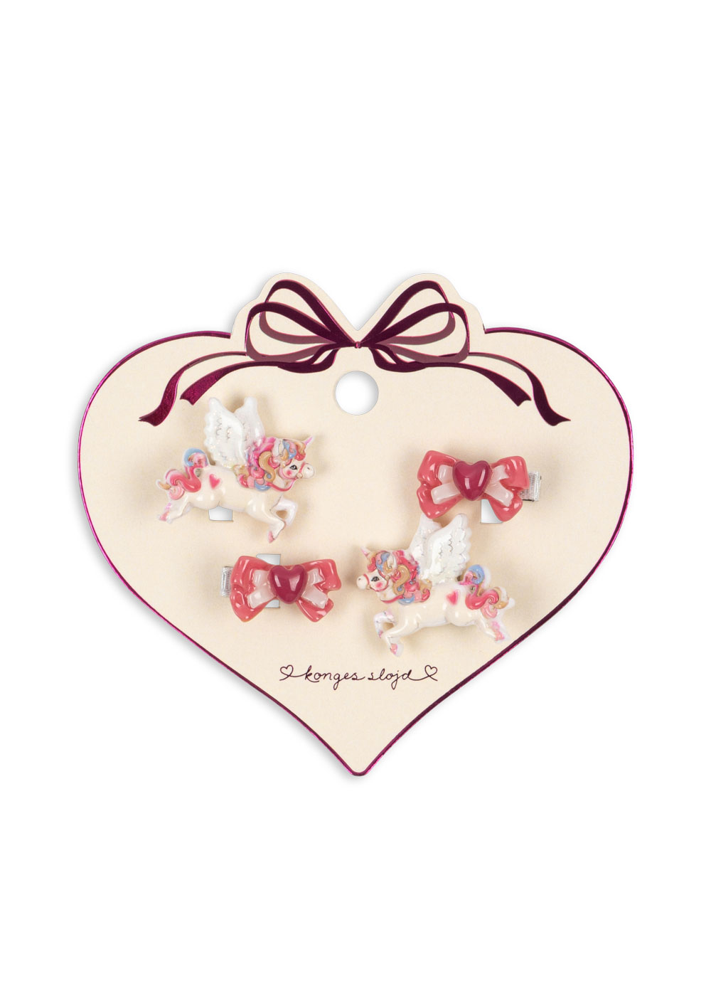 Einhorn Haarspangen 4er- Set