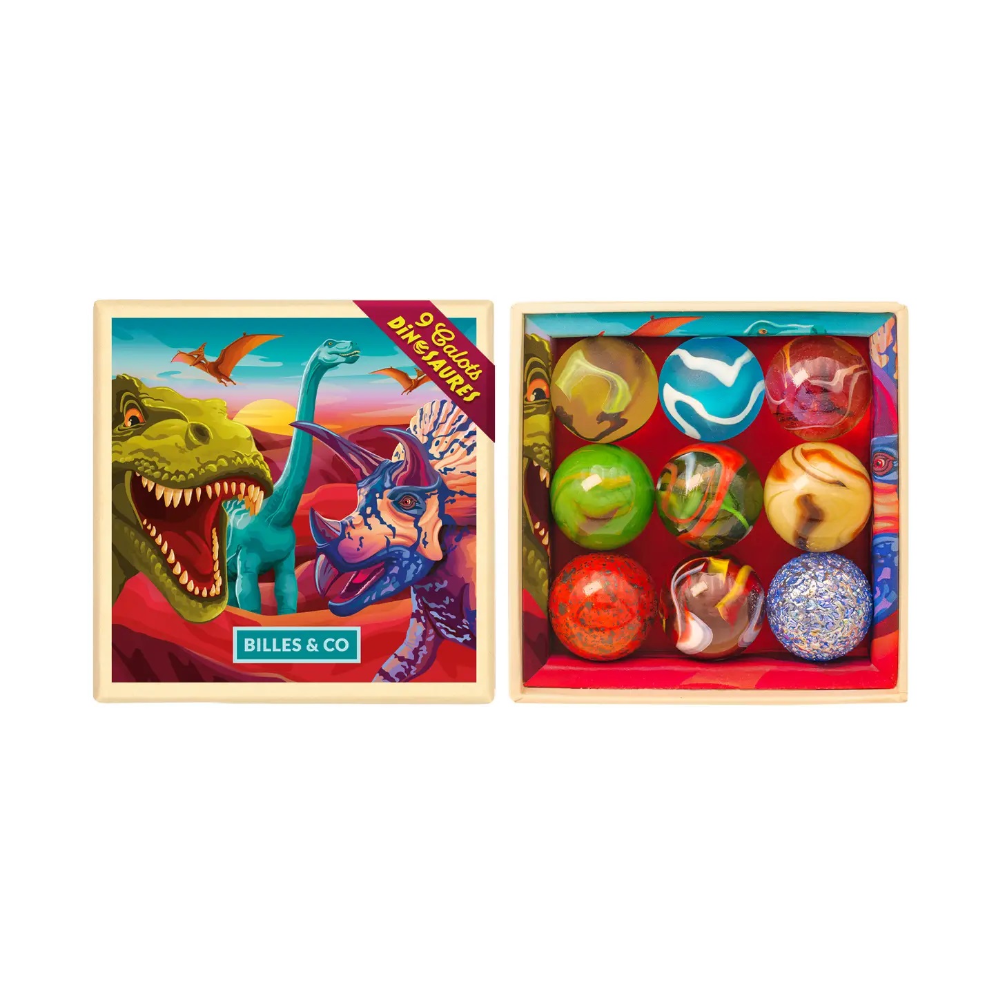 Geschenkbox mit Dinosaurier Calots