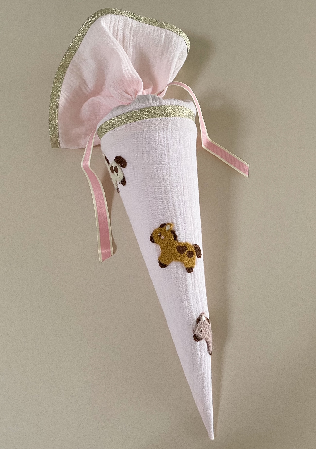 Schultüte 35 cm Pferde