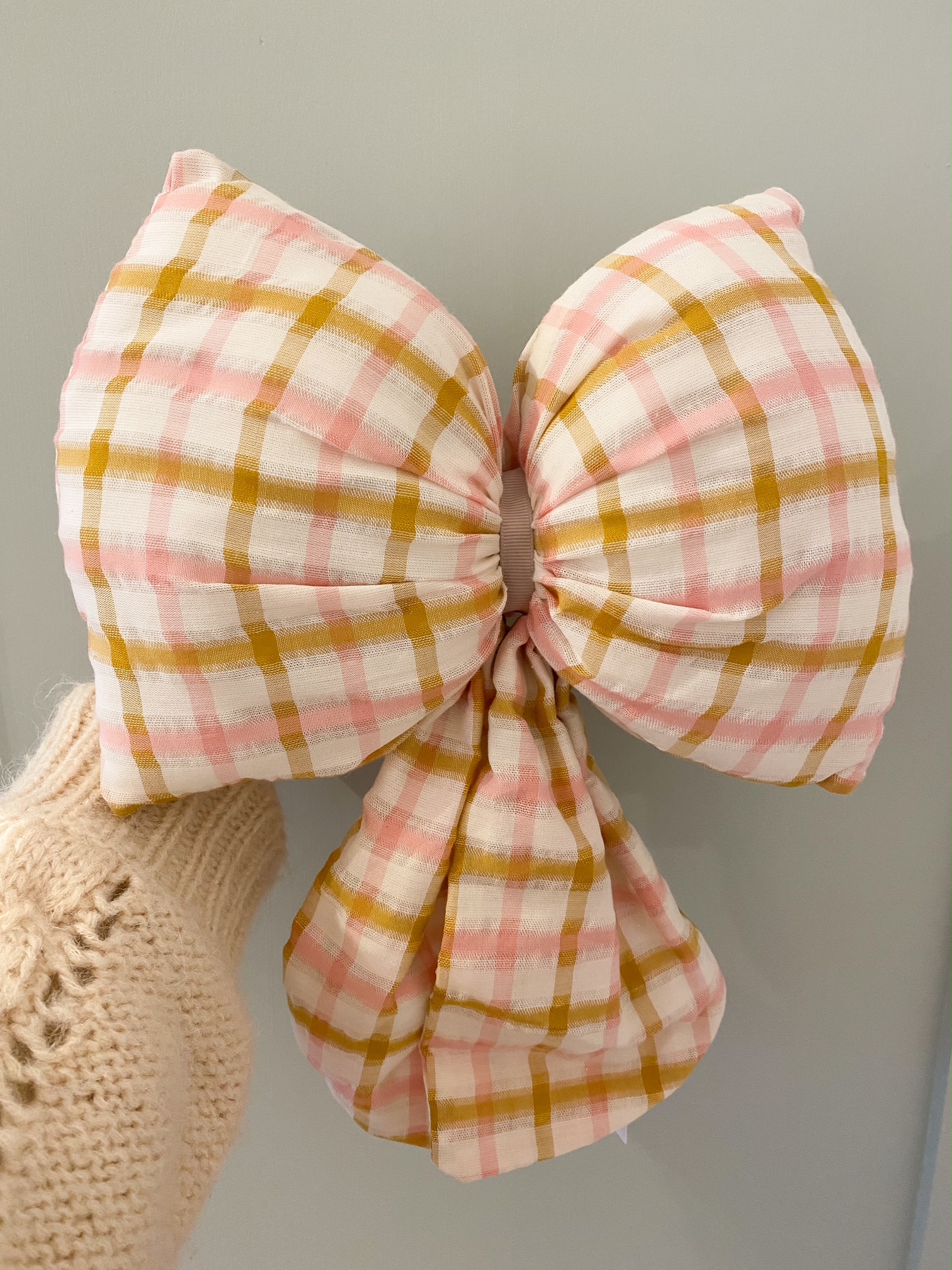 XL Schleife rosa & senf