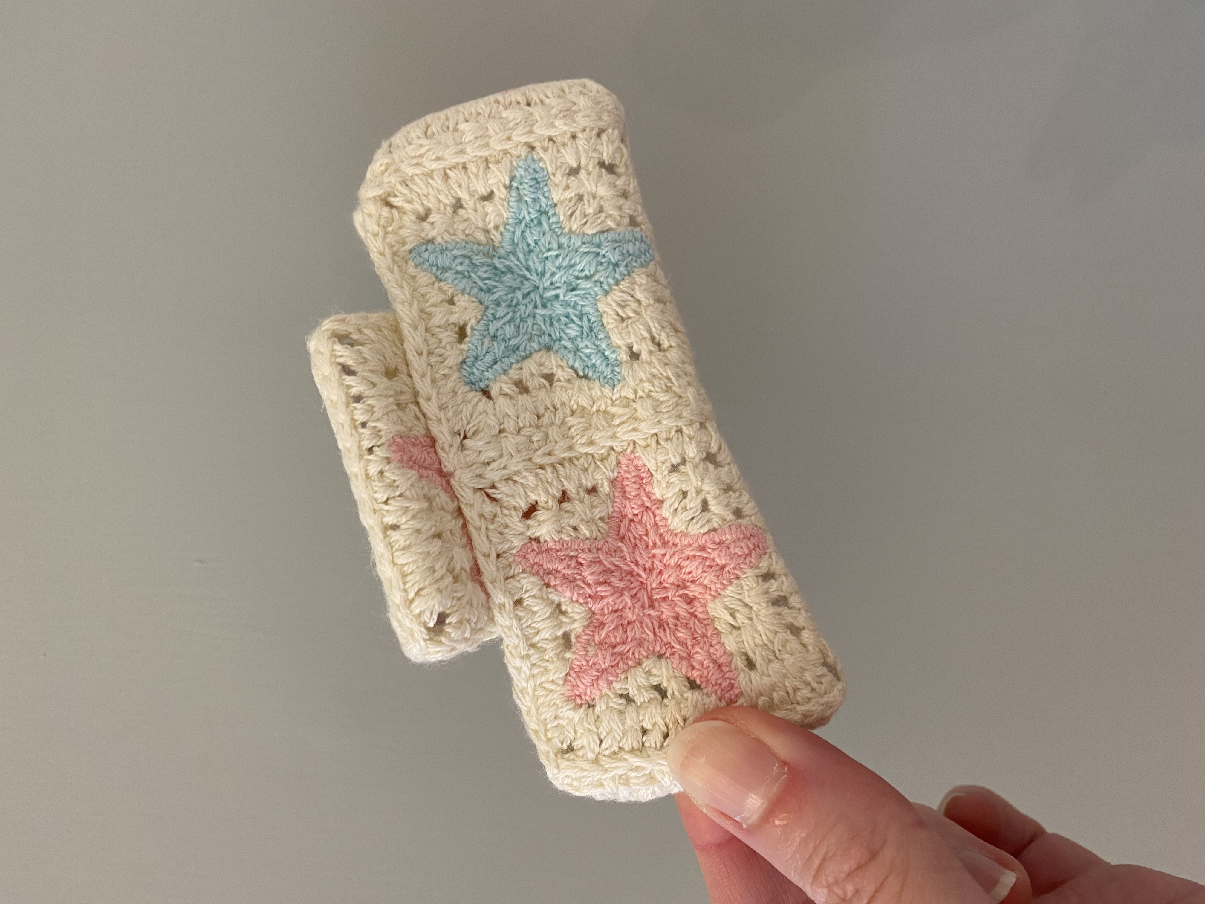 Haarklammer Häkel Design