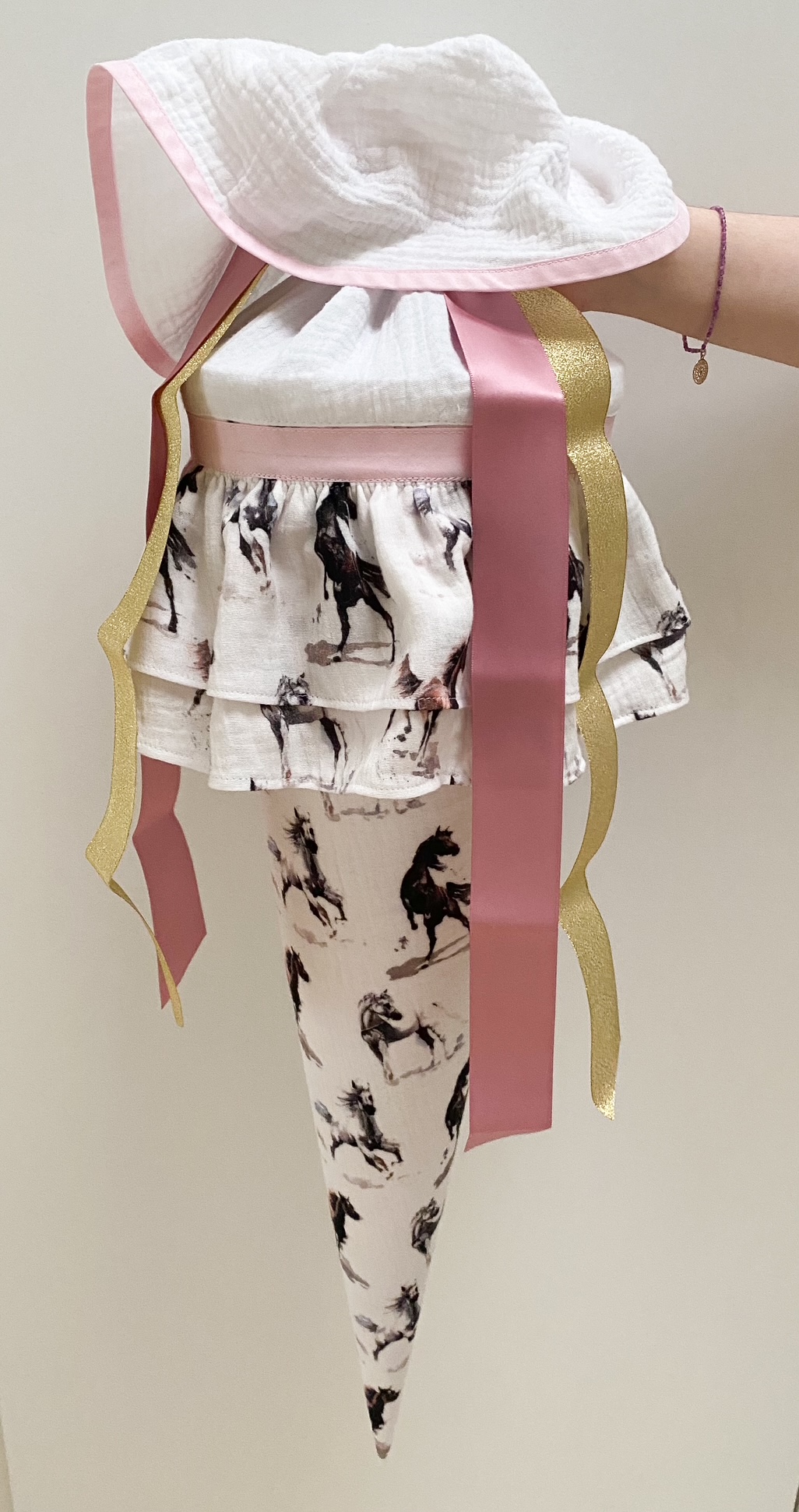 Schultüte 70 cm Pferde