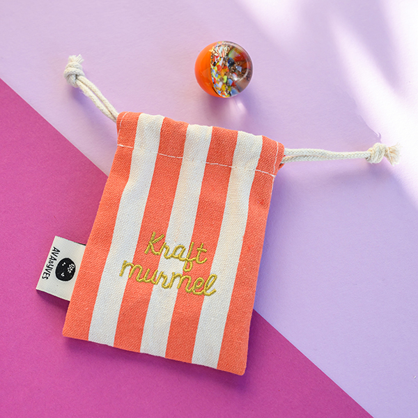 Murmel aus Muranoglas orange