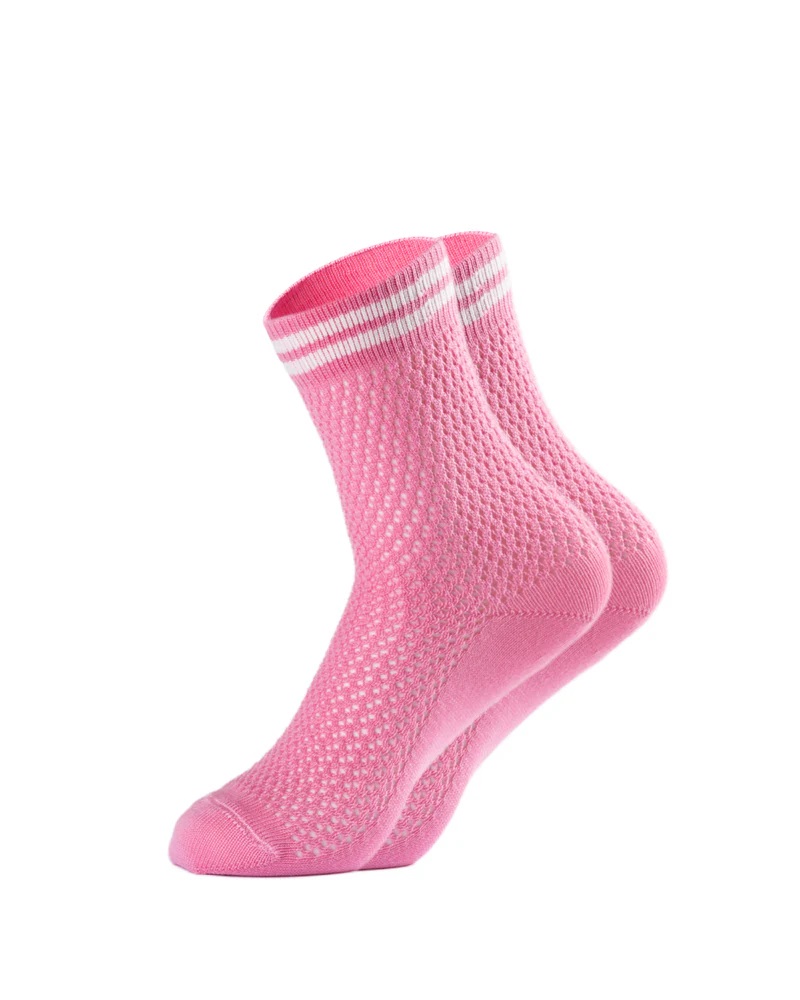 Sneaker Socken Streetmood Net soft pink Größe 35-38