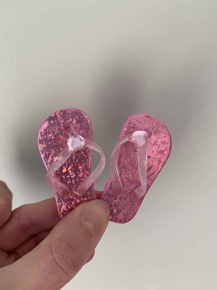 Radierer Flip Flops rosa glitter