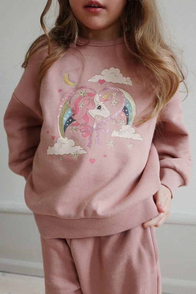 Pullover mit Einhorn & Glitzer 3 Jahre  