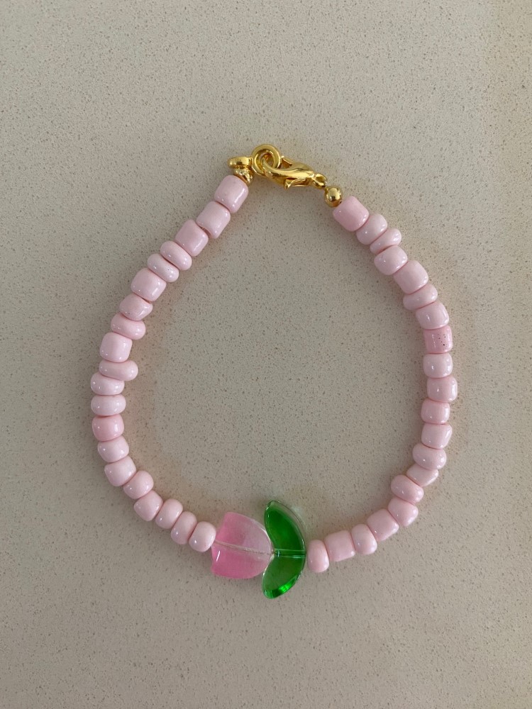 Armband Tulpe rosa size M