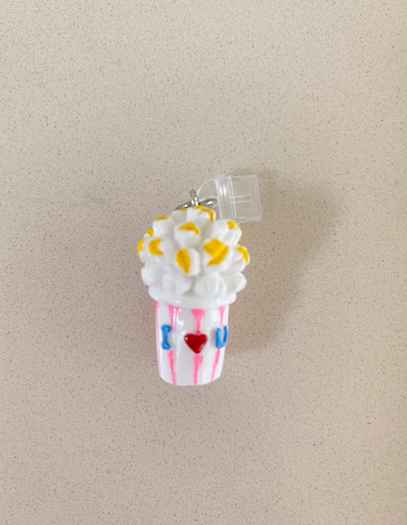 Android Anhänger Popcorn rosa 