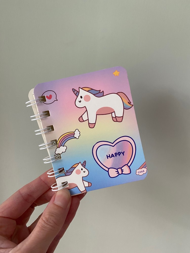 Mini Notizbuch Einhorn 1