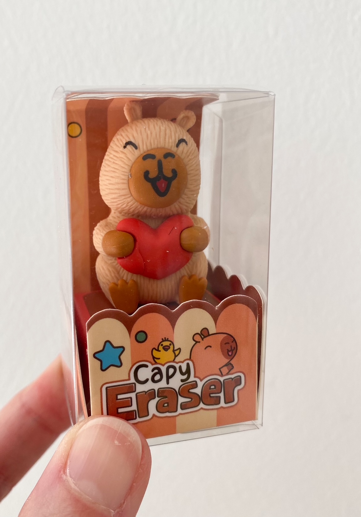 Radierer Capybara mit Herz