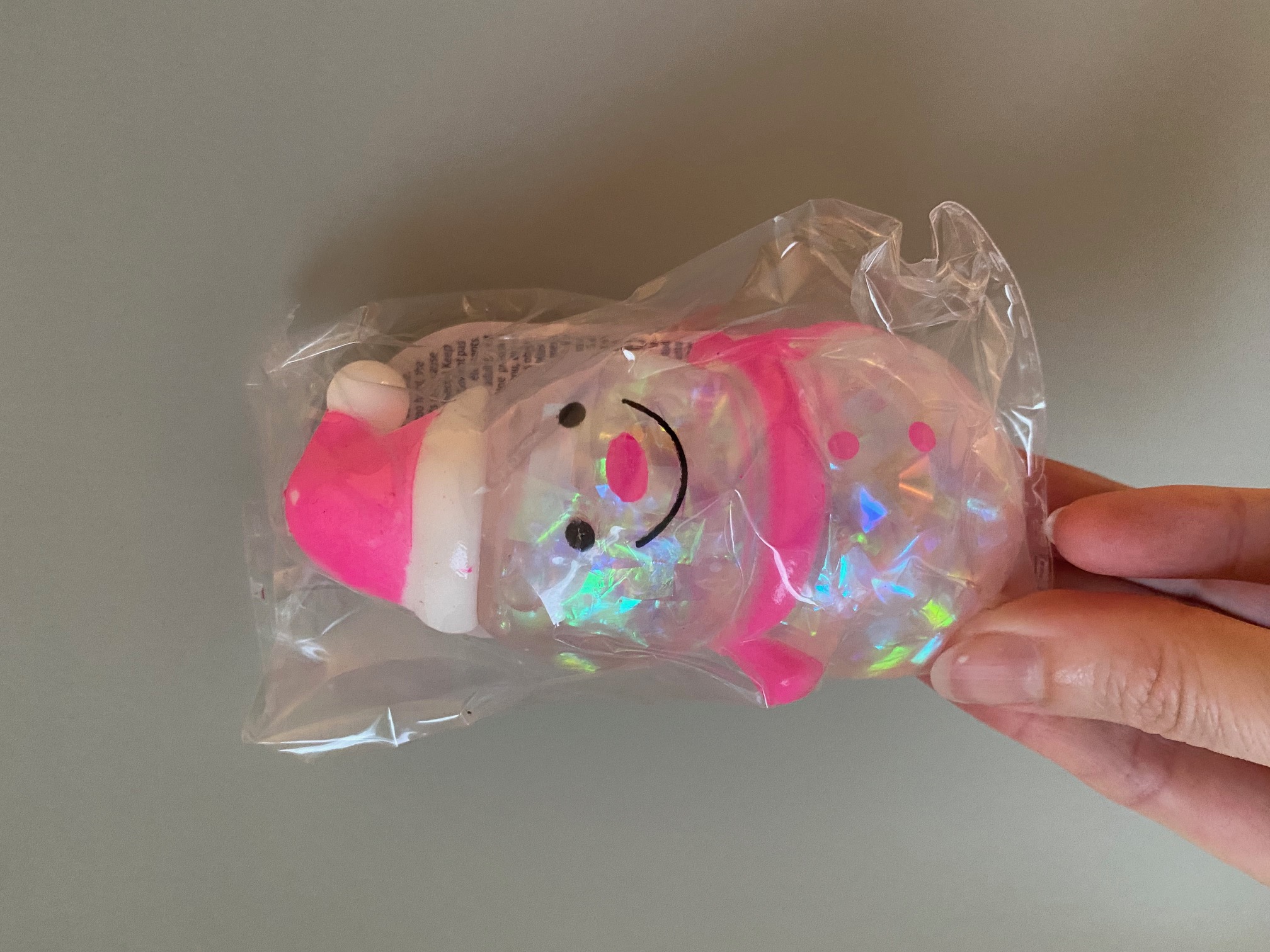 Splashy Sparkle Schneemann pink