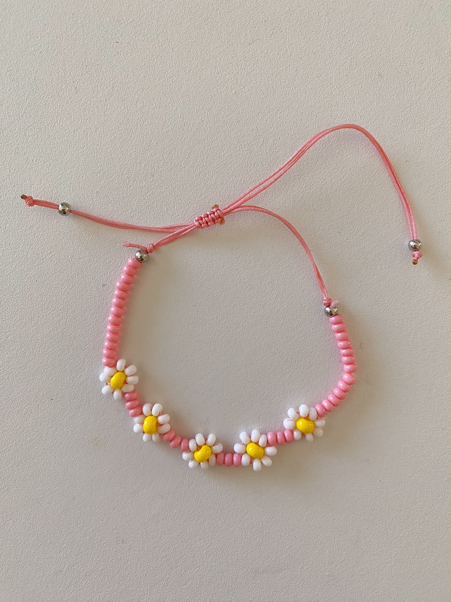 Blumen Perlenarmband koralle