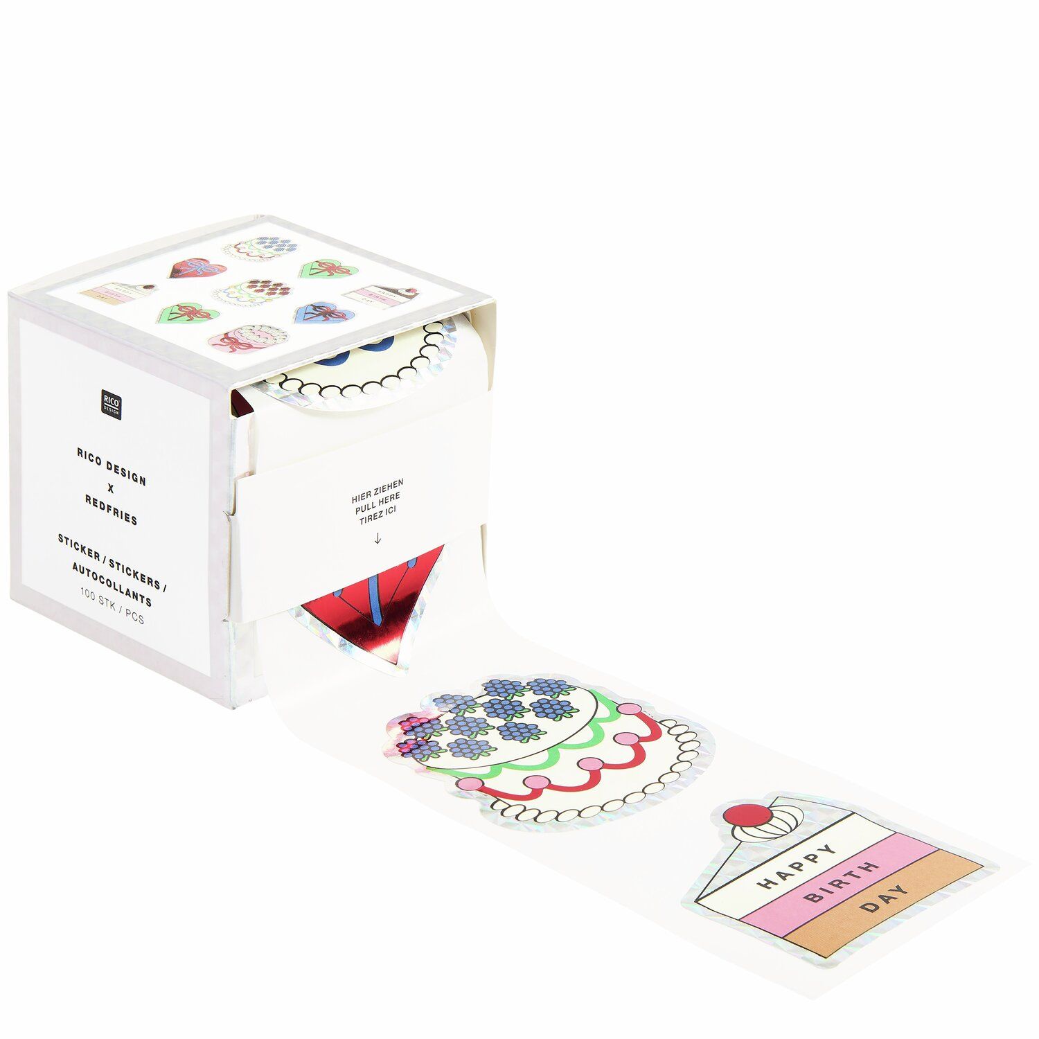 Sticker Torten 100 Stk