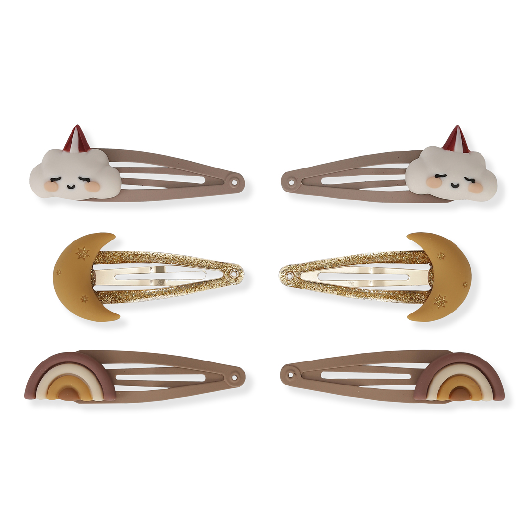 3er Set Haarclips Rainbow