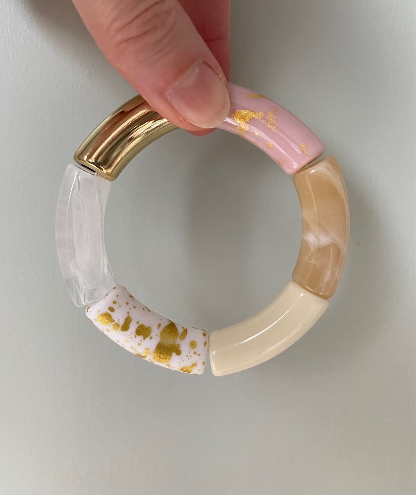 Armband Tube Perlen breit
