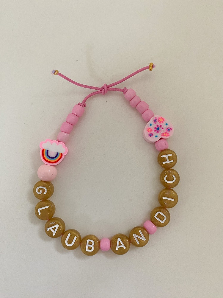 Armband Glaub an Dich gold