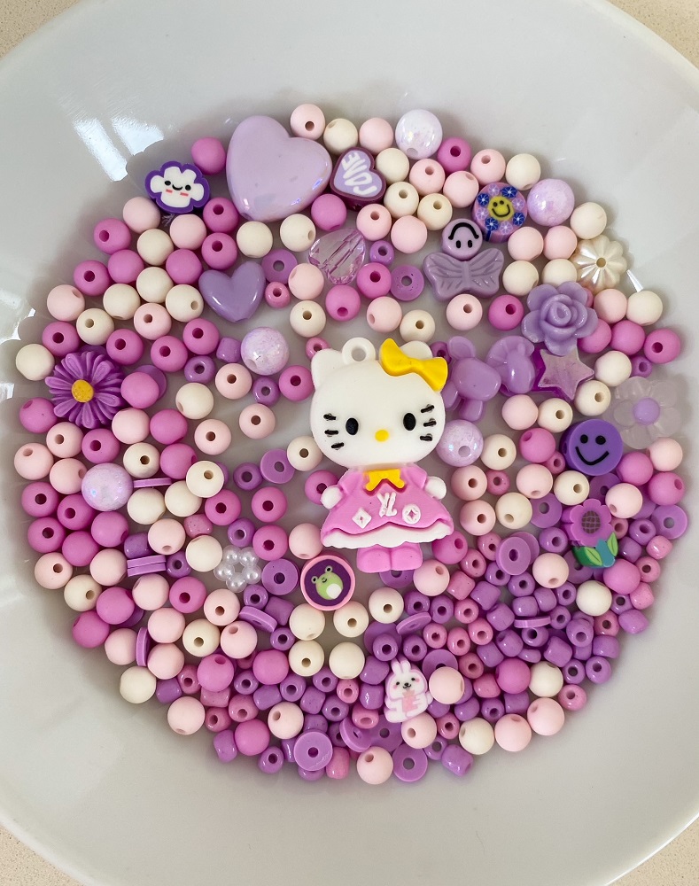 Perlenmix Anhänger Hello Kitty 