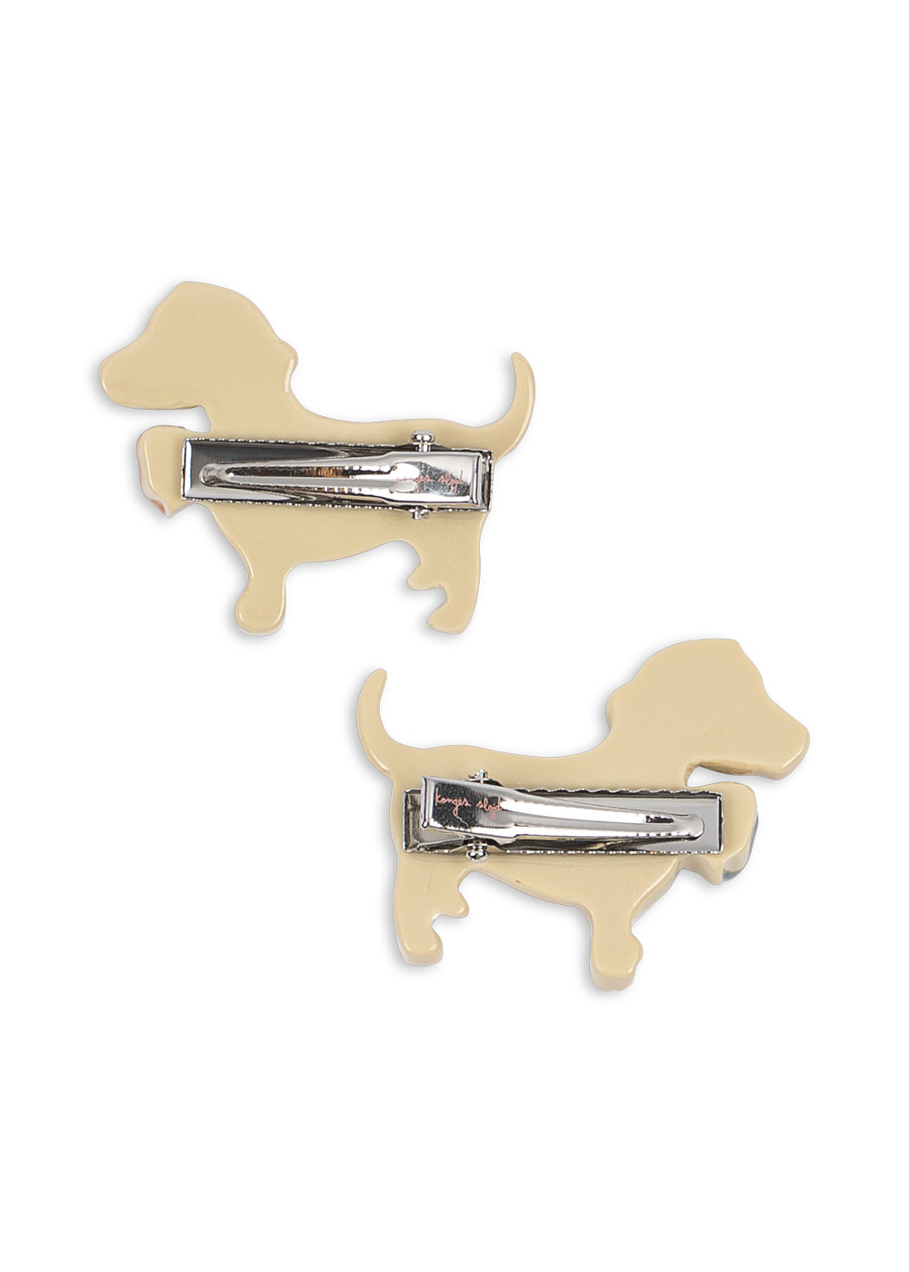 2er Set Hunde Haarspangen Puppy creme