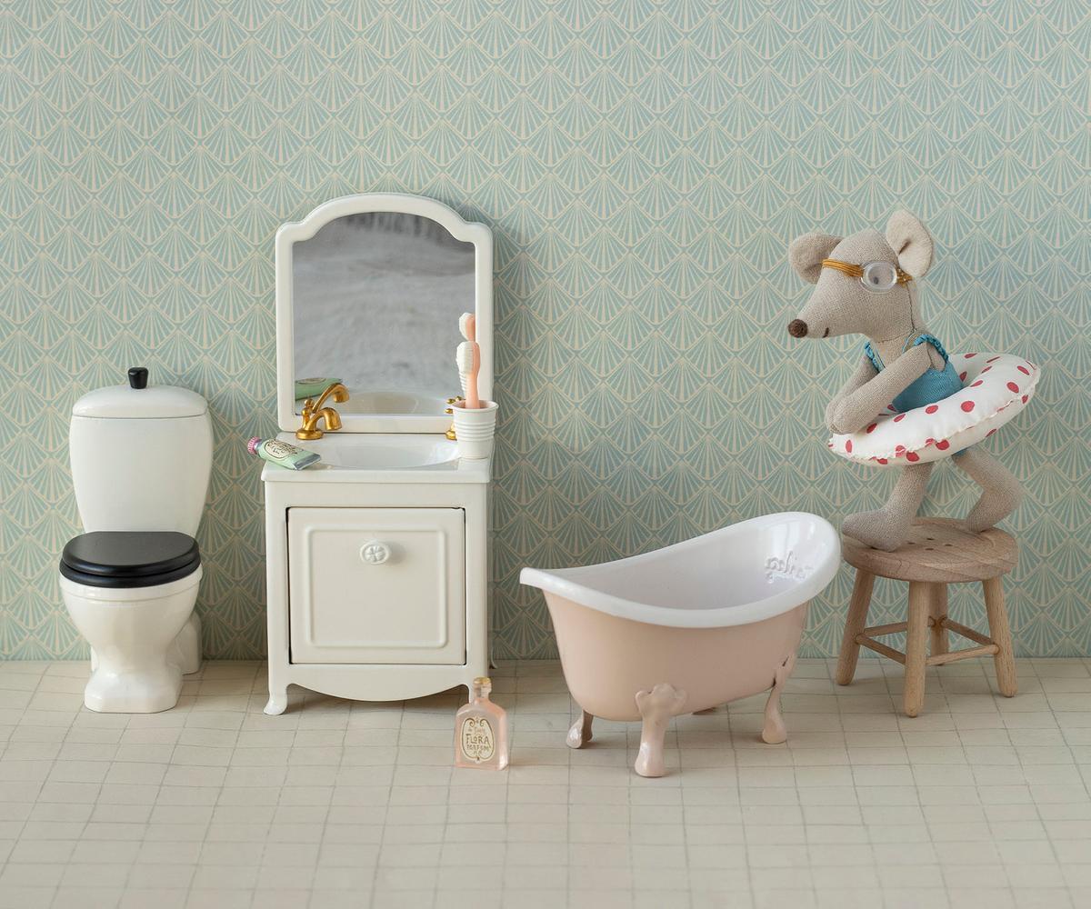 Waschbeckenkommode Maus creme