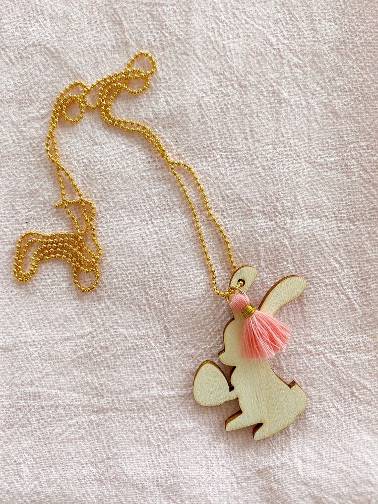 Kette Osterhase rosa