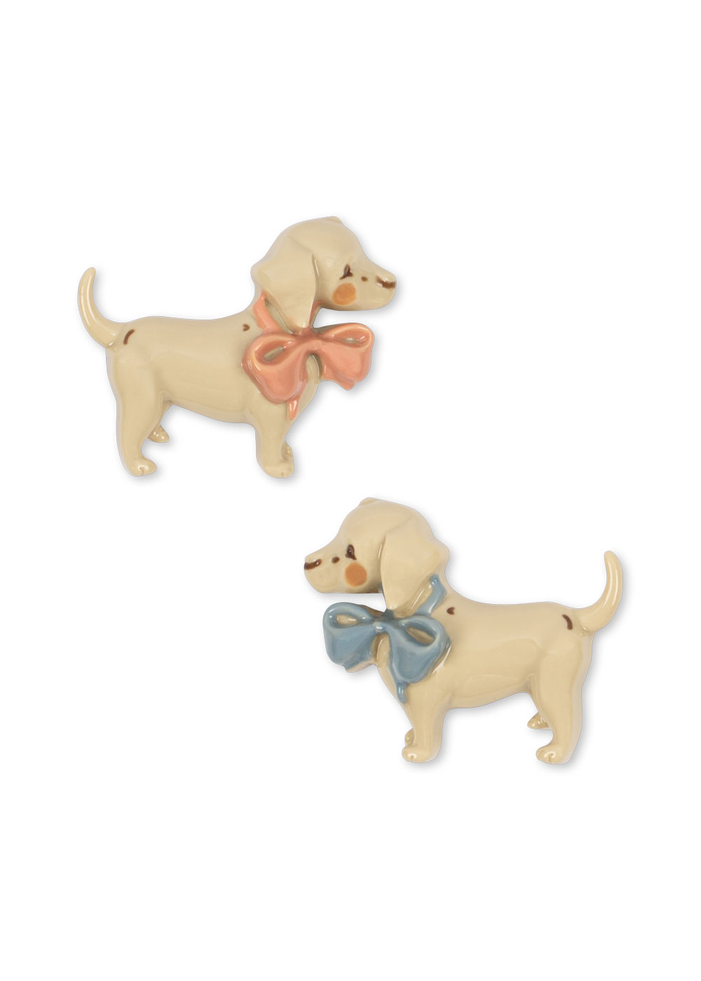 2er Set Hunde Haarspangen Puppy creme