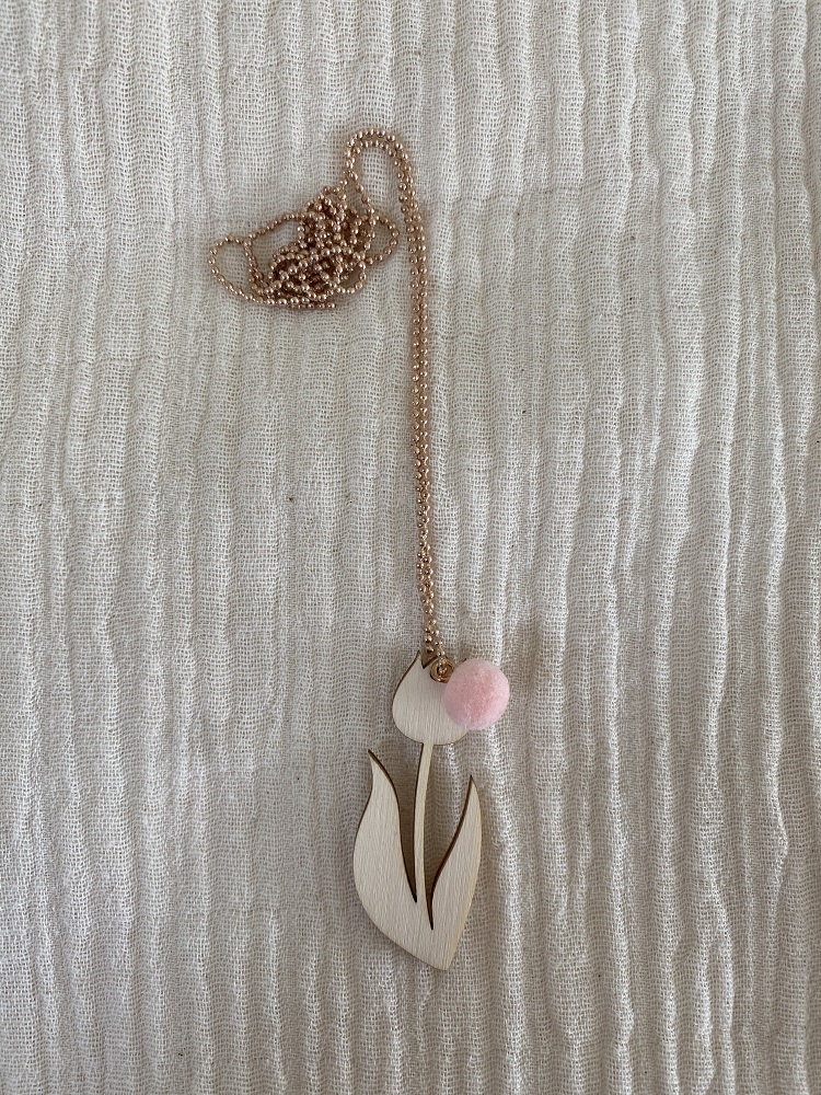 Kette Tulpe aus Holz