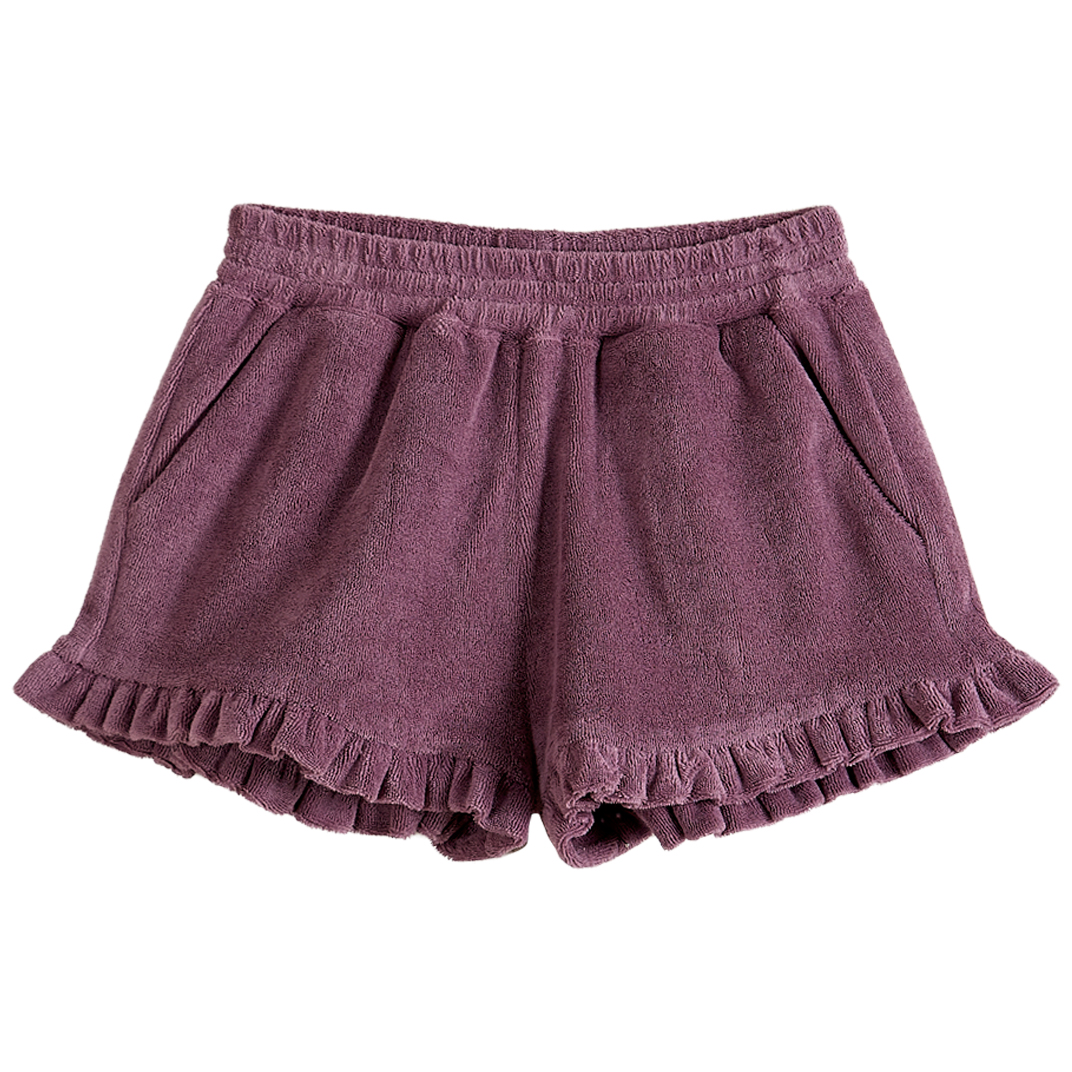 Frottee Shorts lila