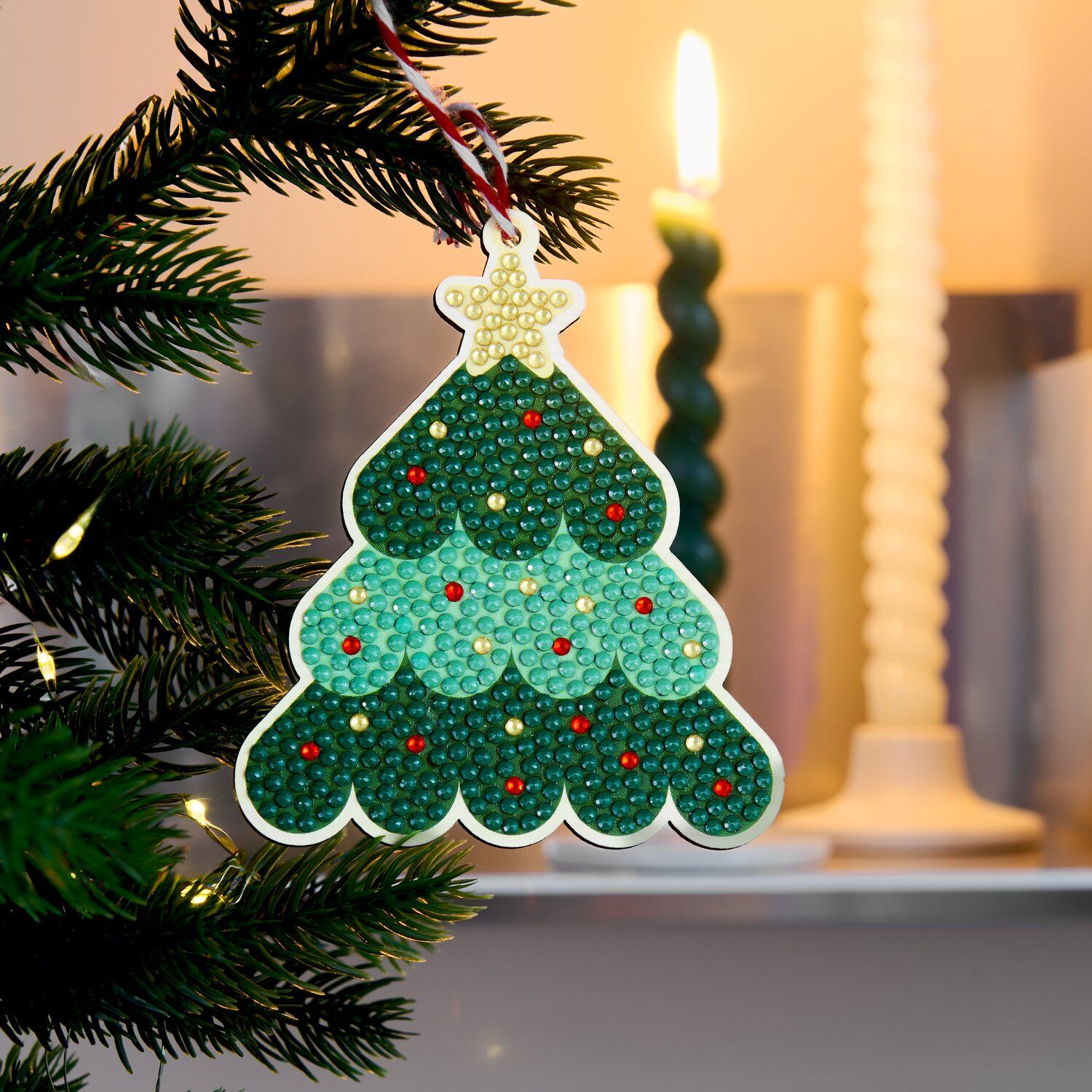 Diamond Painting Set Anhänger Tannenbaum