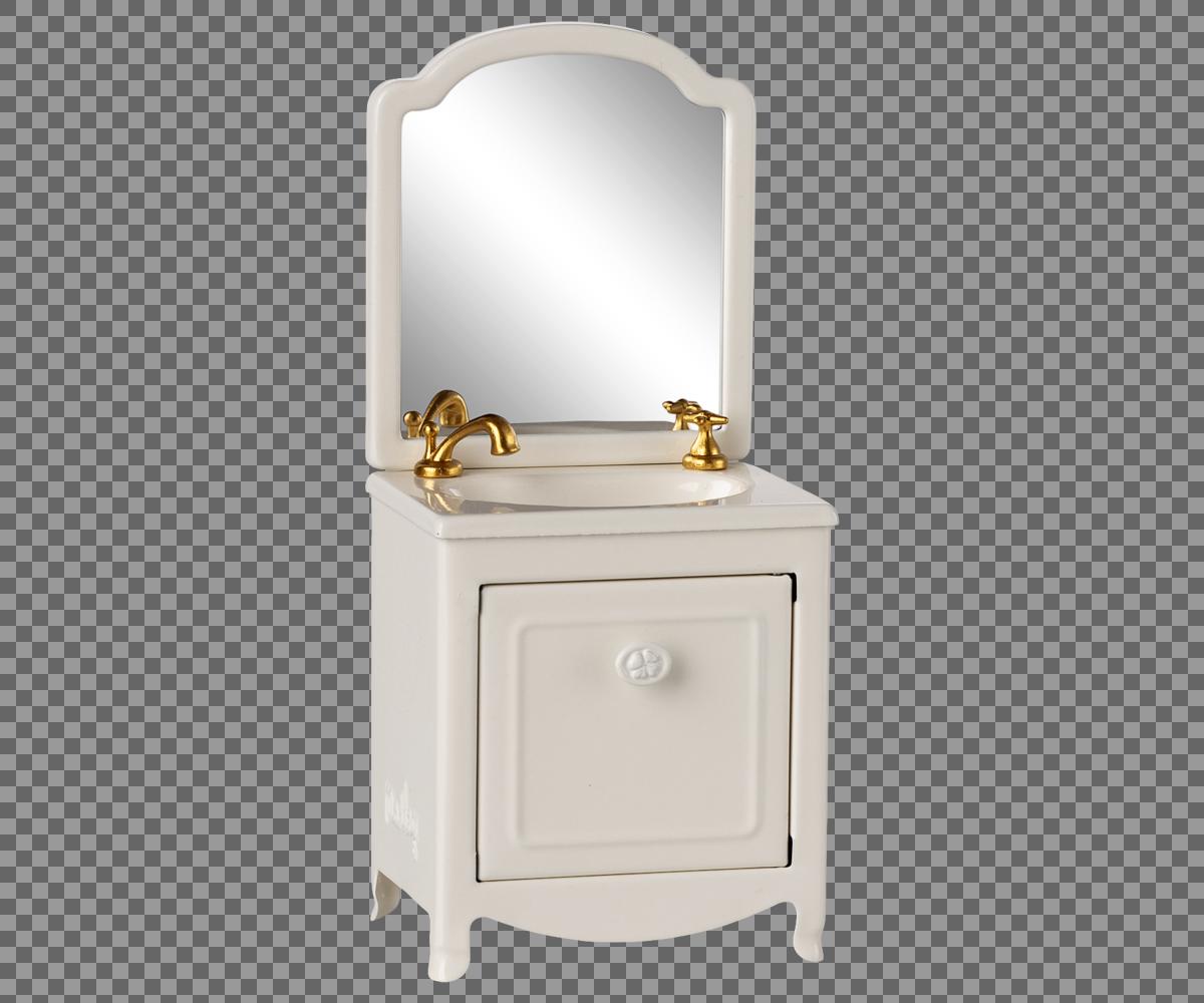 Waschbeckenkommode Maus creme