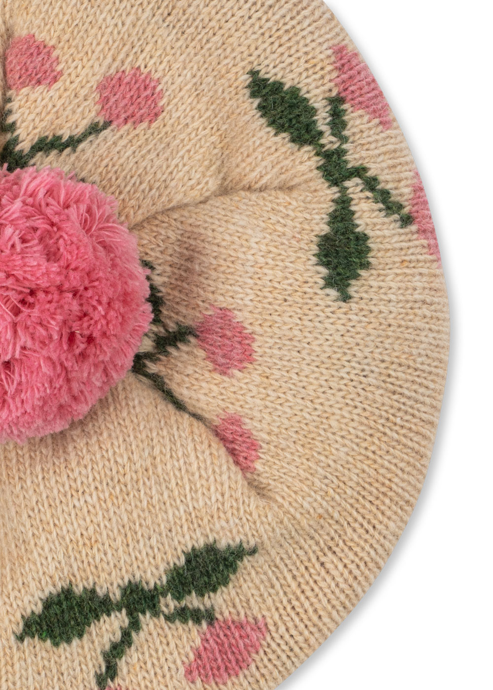 Belou Beret Mütze cherry 5-8 Jahre