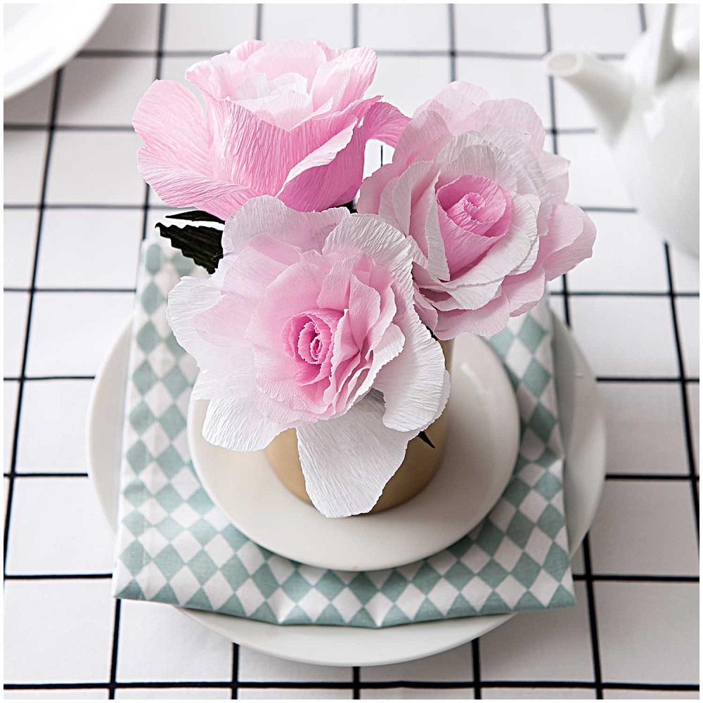 DIY Papierblumen Rose