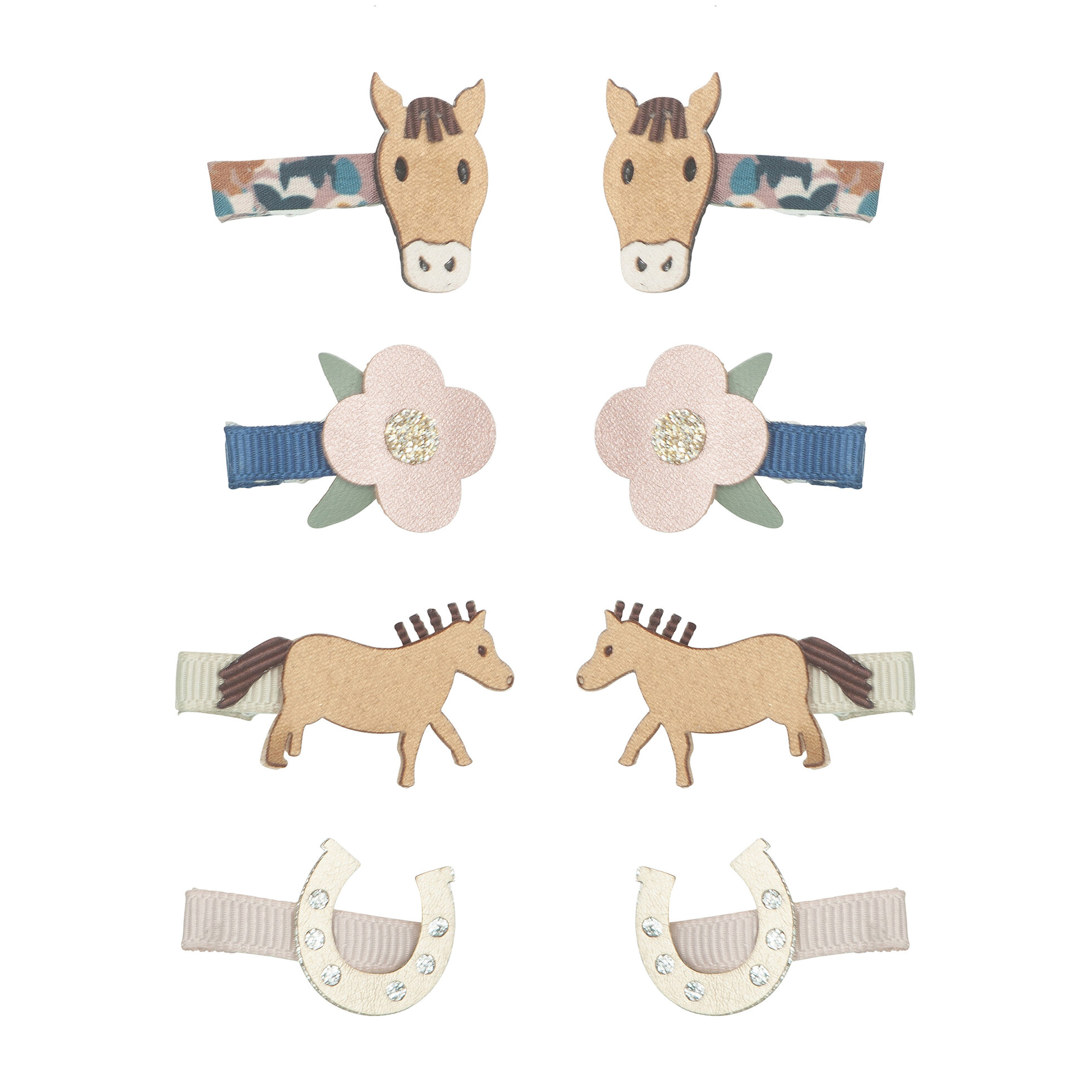 Haarspangen Horse Mini Clips  