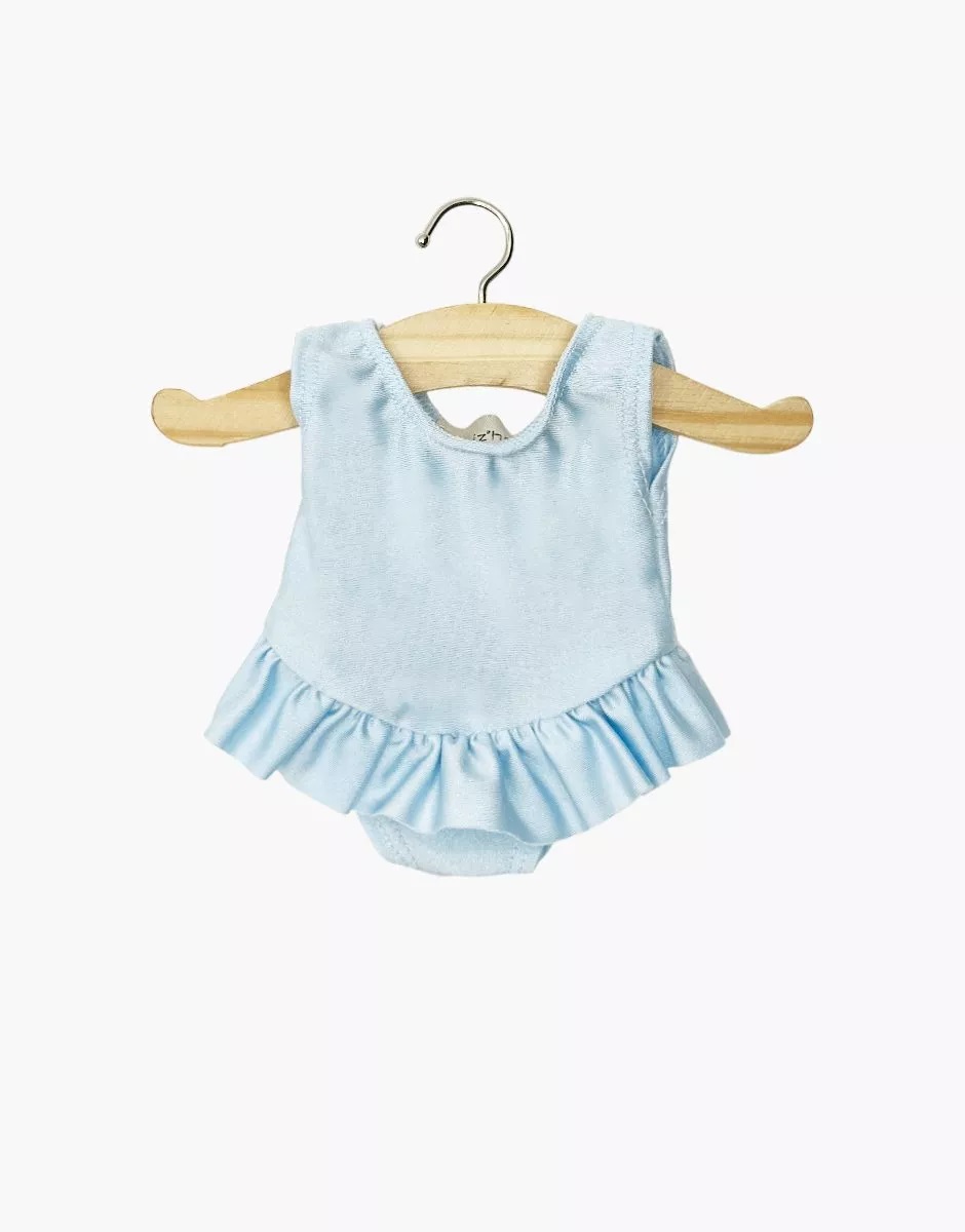 Tanzbody mit Rüschen hellblau