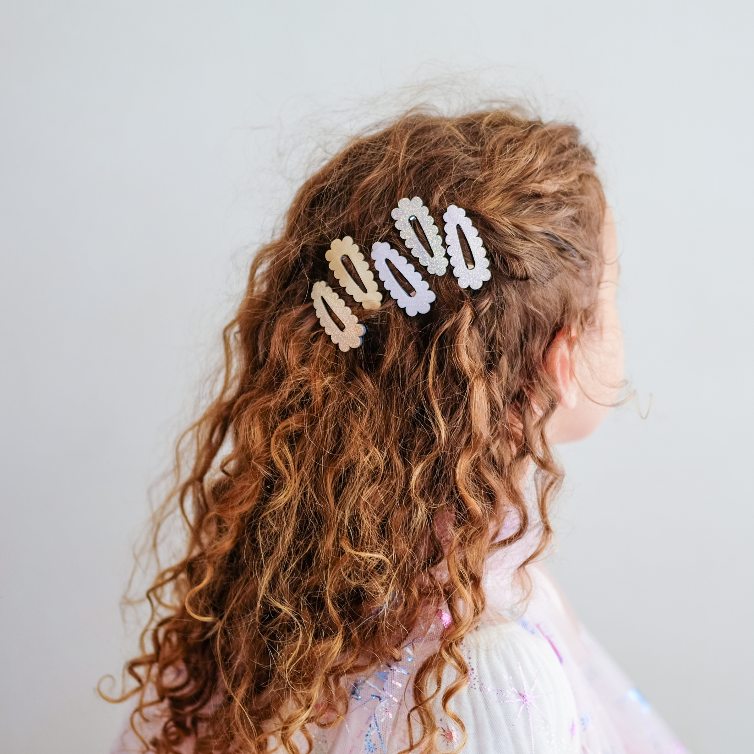 Haarspangen mit Muschelrand