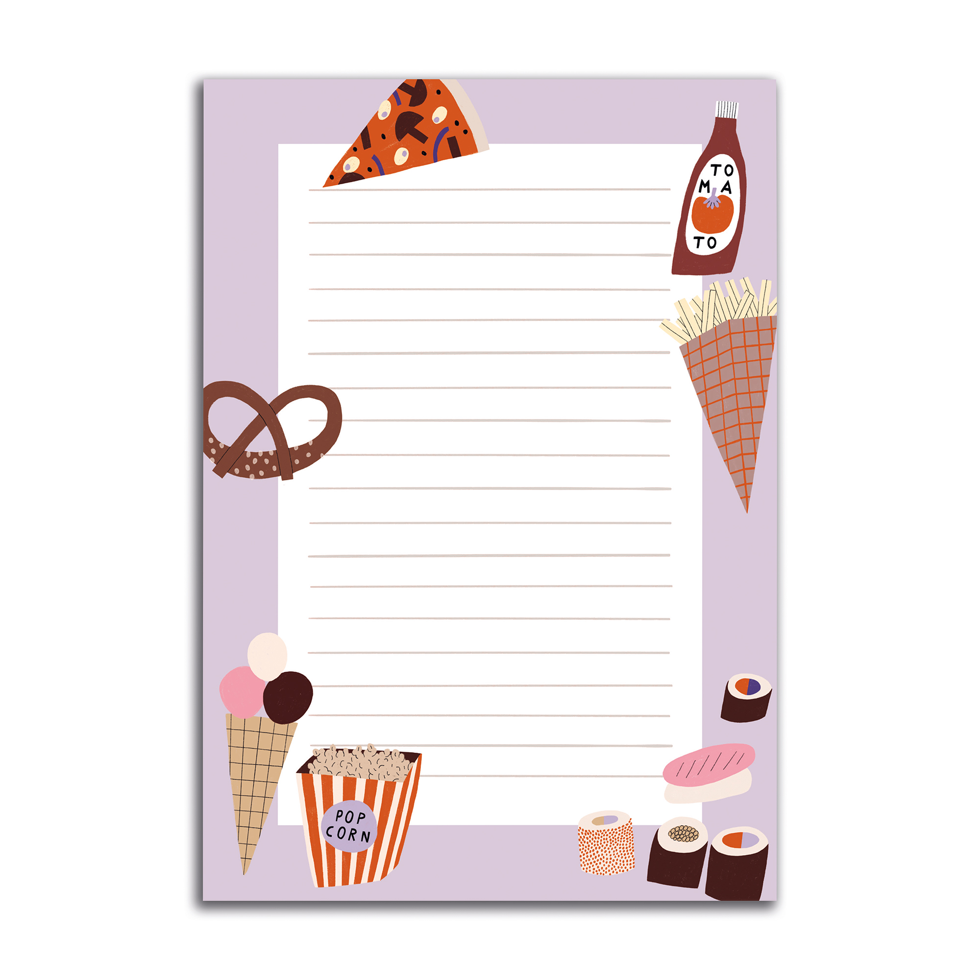 A5 Notizblock Fastfood