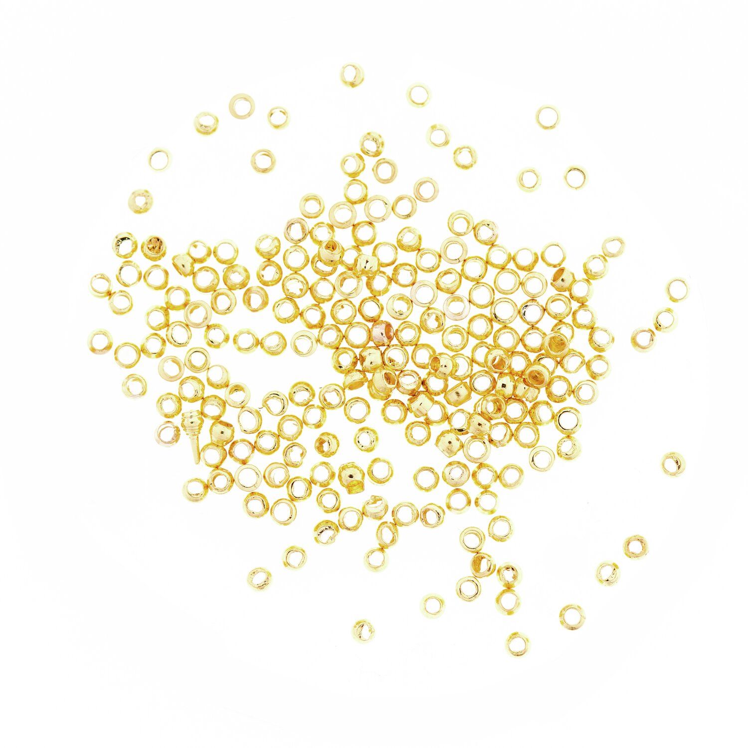 Quetschperle gold 1,5 mm 200 Stk