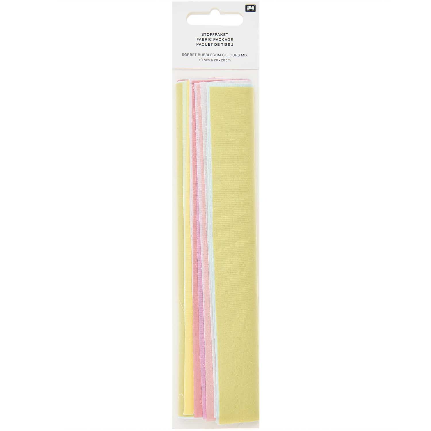 Stoffpaket zum Besticken sorbet bubblegum