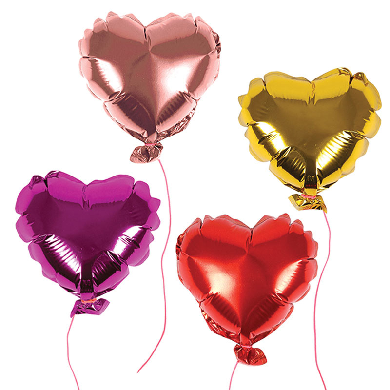 8 Mini Herz Ballons