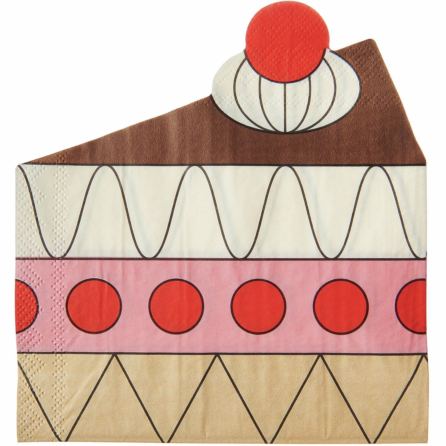 Servietten Tortenstück