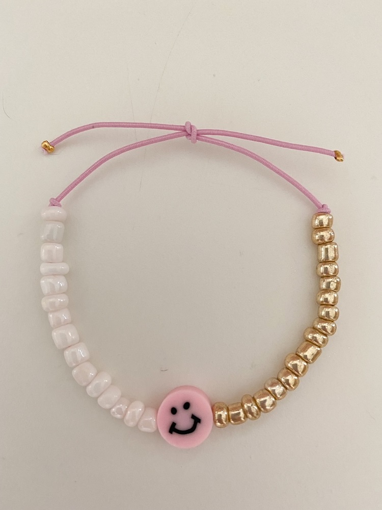 Armband Smiley rose