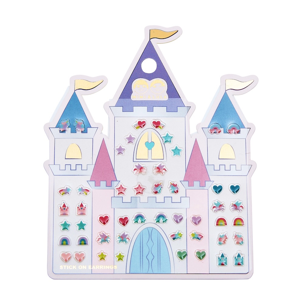 Ohrringe zum Aufkleben Schloss