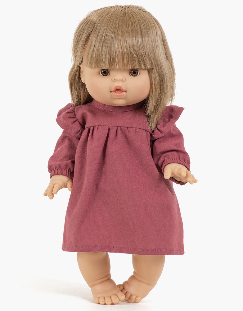 Puppenkleid Melodie framboise