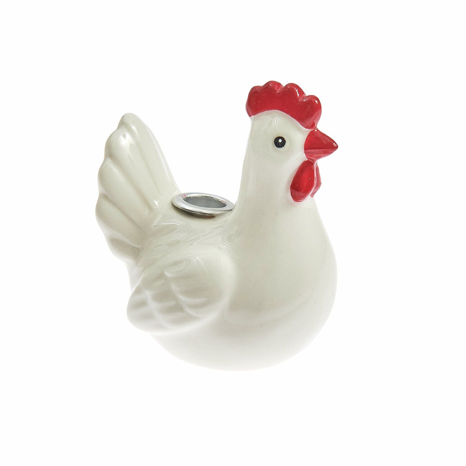 Keramik Kerzenhalter Huhn