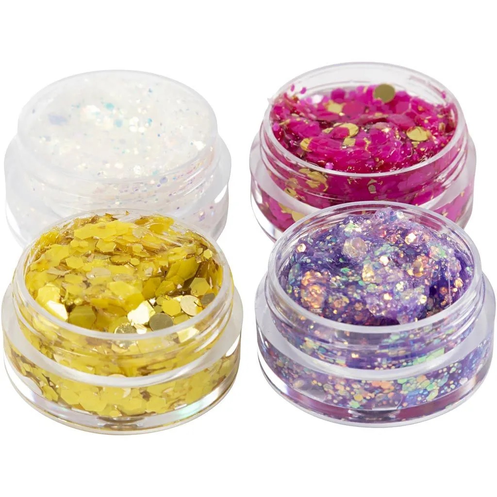 Glitter Clay 4-er Set 