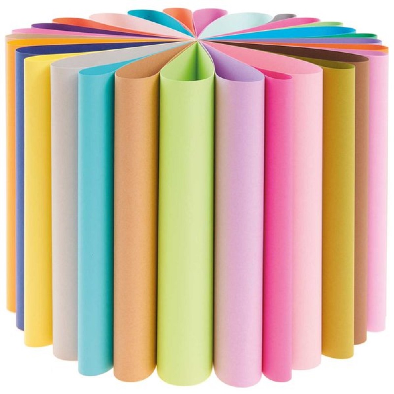 99010-09-18_aw_2_600x600 Bunte Papierrollen, Regenbogenfarben, kartonähnlich, verschiedene Farbtöne wie Gelb, Blau, Rosa, Grün, Orange.