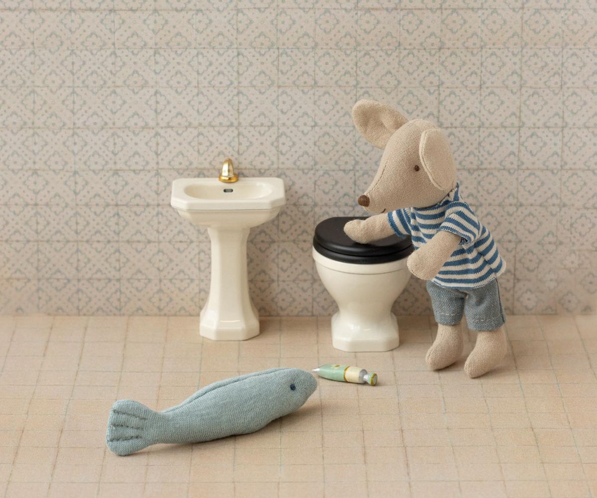 Waschbecken Maus creme