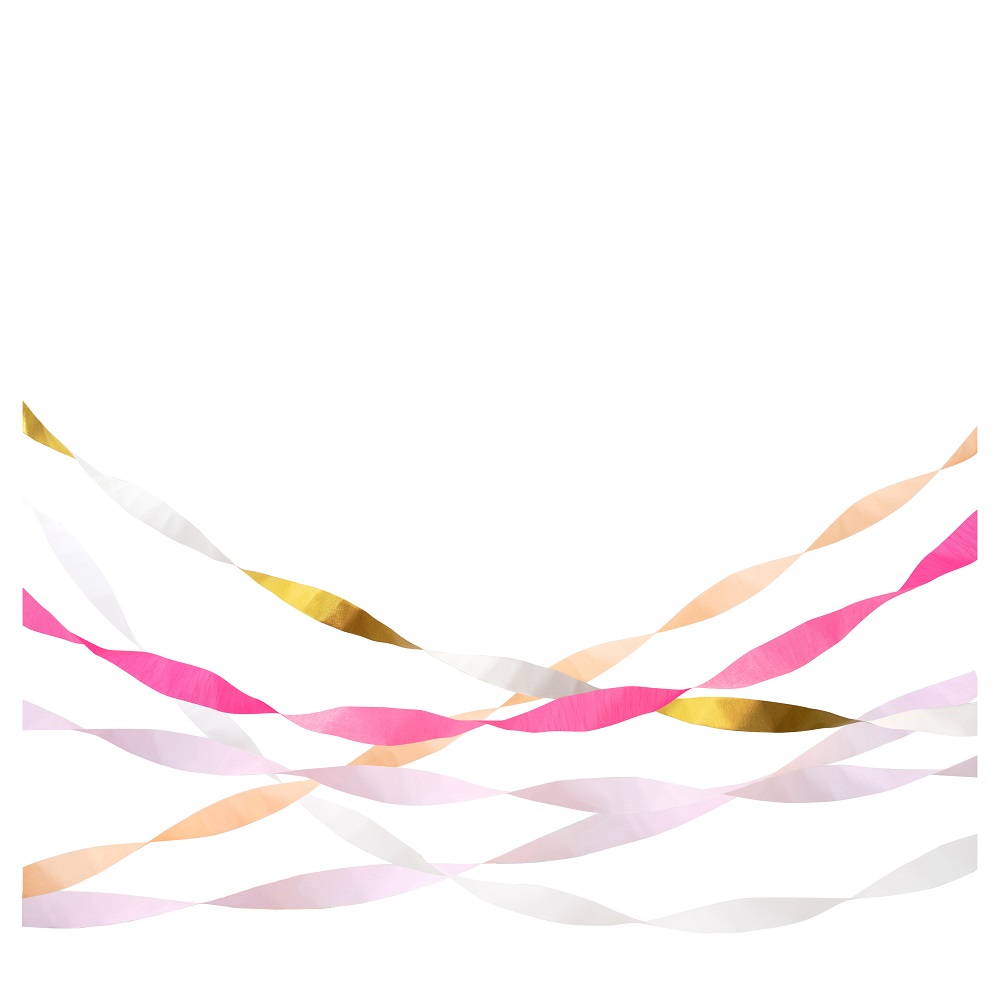 Crepe Schlangen pink